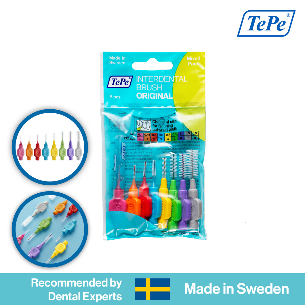 TePe Original Interdental Brushes Mixed Pack (ISO size 0-7)